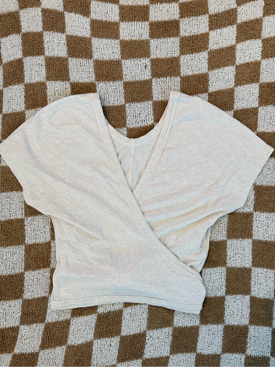 lululemon athletica Tops - Lululemon Cream Align Wrapped Crop Top